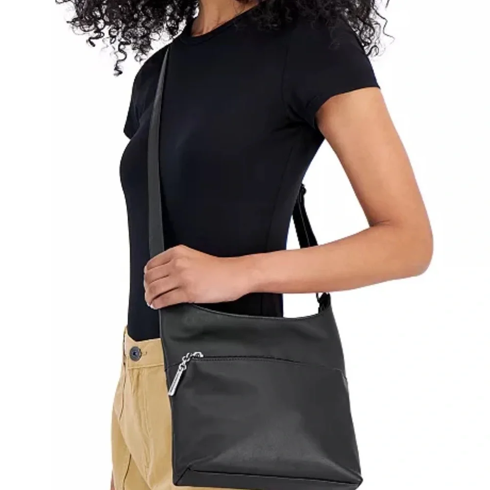 NEW GIANNI BERNINI BLACK SOFT LEATHER NAPPA XB CROSSBODY - Picture 2 of 7